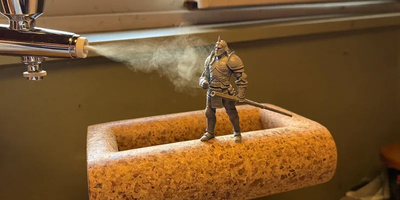 how to airbrush miniatures